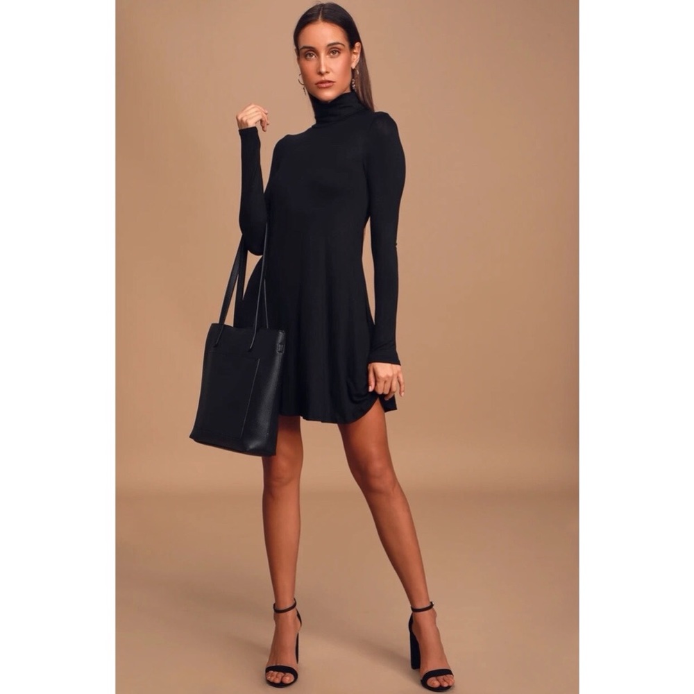 Lulus ‘Sway Girl Sway!’ Black Swing Dress